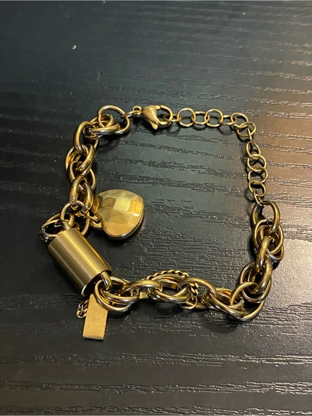 Brass Chain Link Bracelet - Women's Jewelry